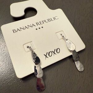 Banana Republic Abstract Silver Earrings